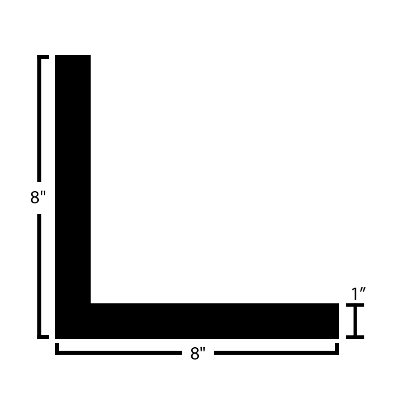 Black Steel Angle