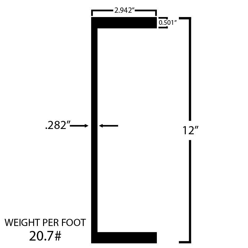 Black Steel C-Channel