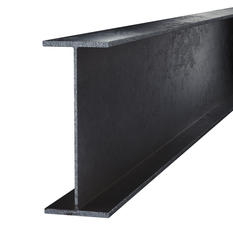 Black Steel Wide Flange Beam