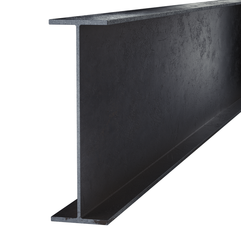 Black Steel Wide Flange Beam