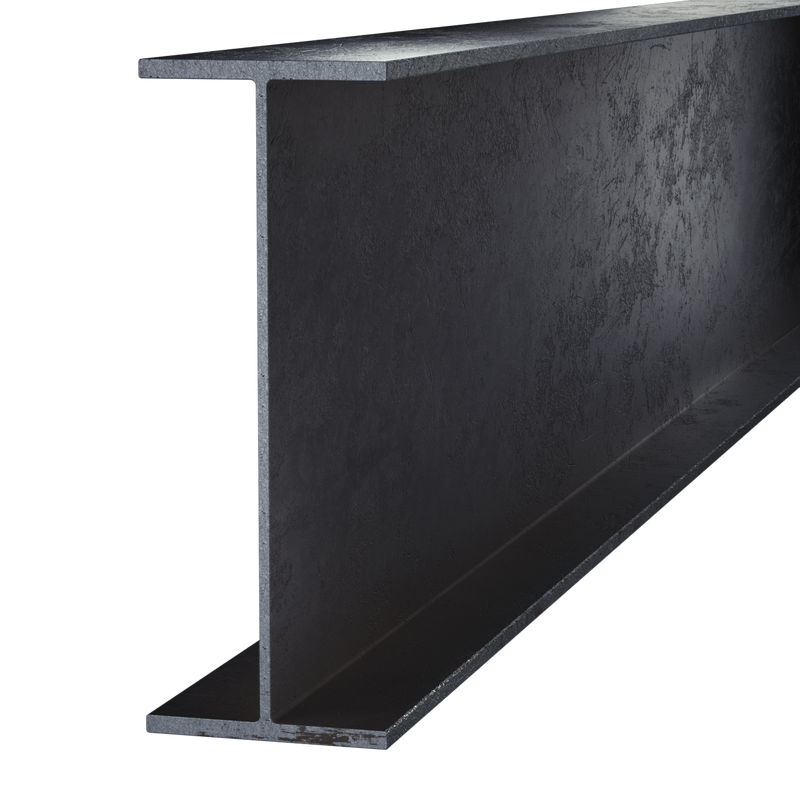 Black Steel Wide Flange Beam
