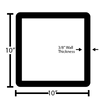 Black Steel Square Tube