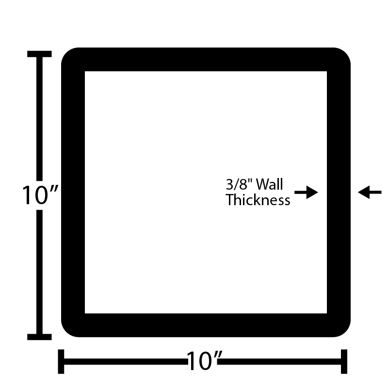Black Steel Square Tube
