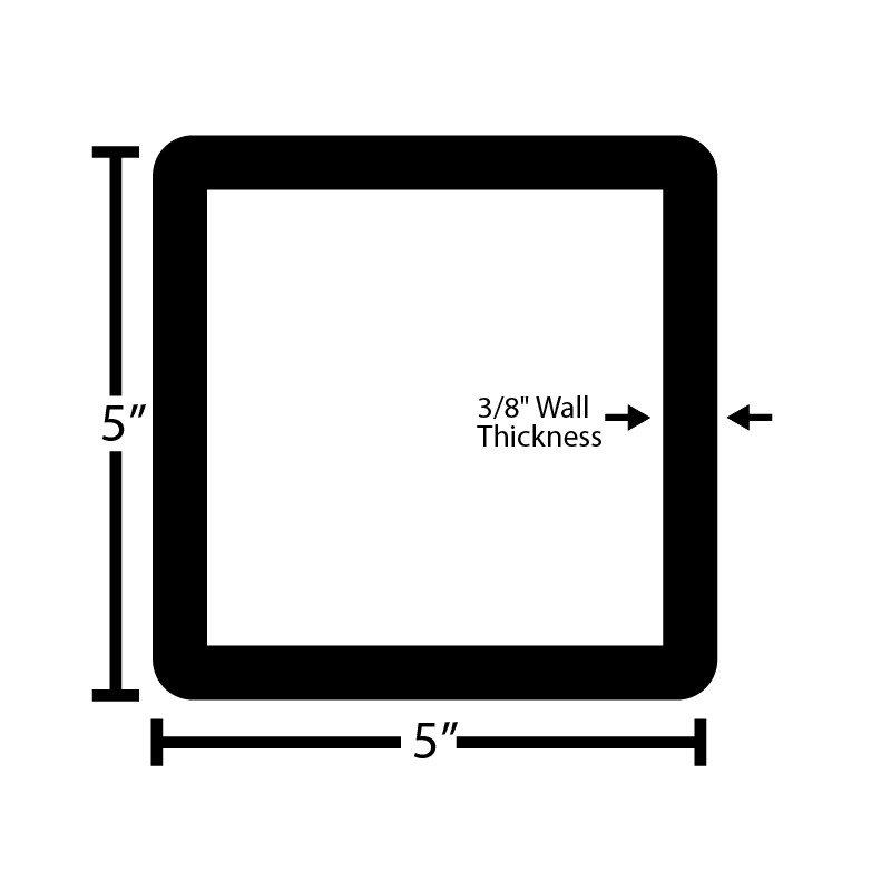 Black Steel Square Tube