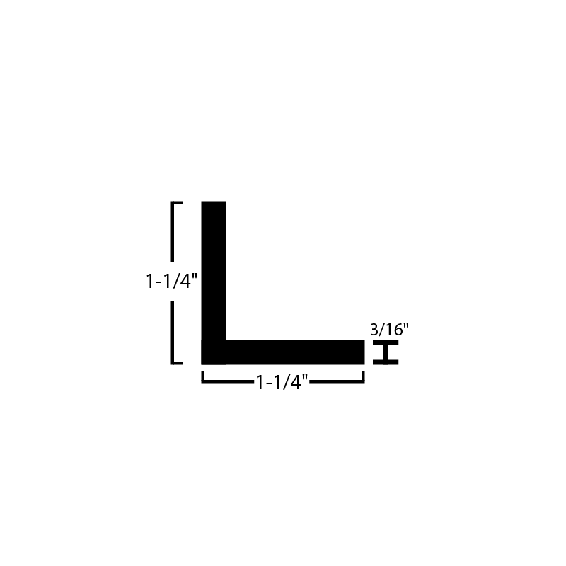 Black Steel Angle