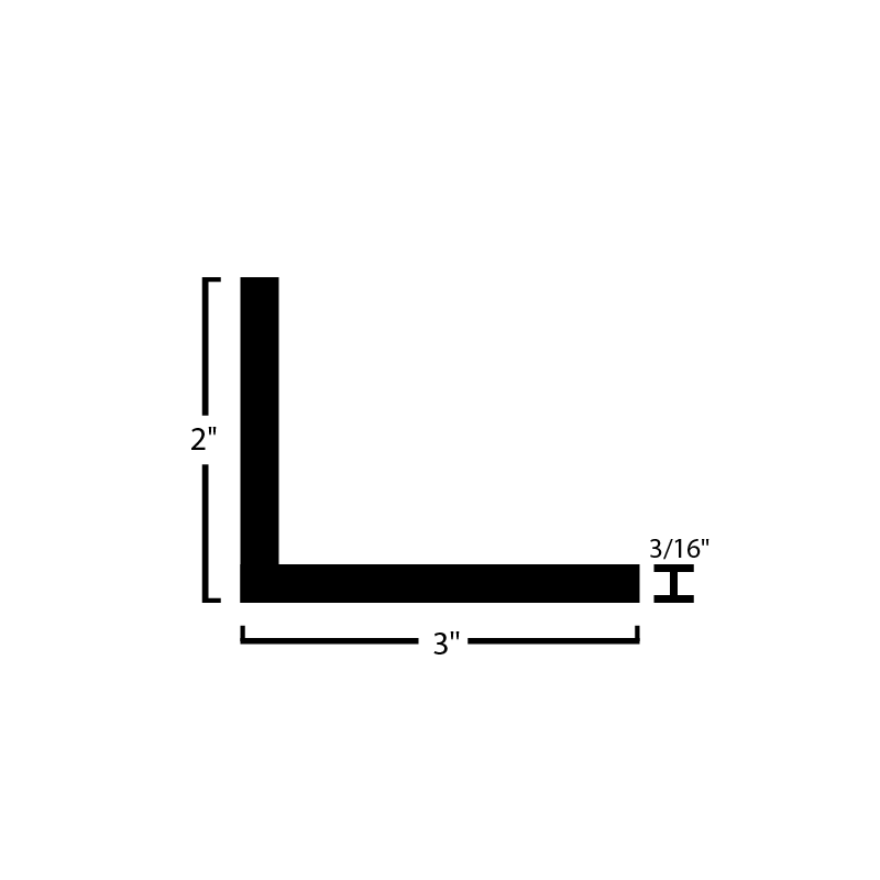Black Steel Angle