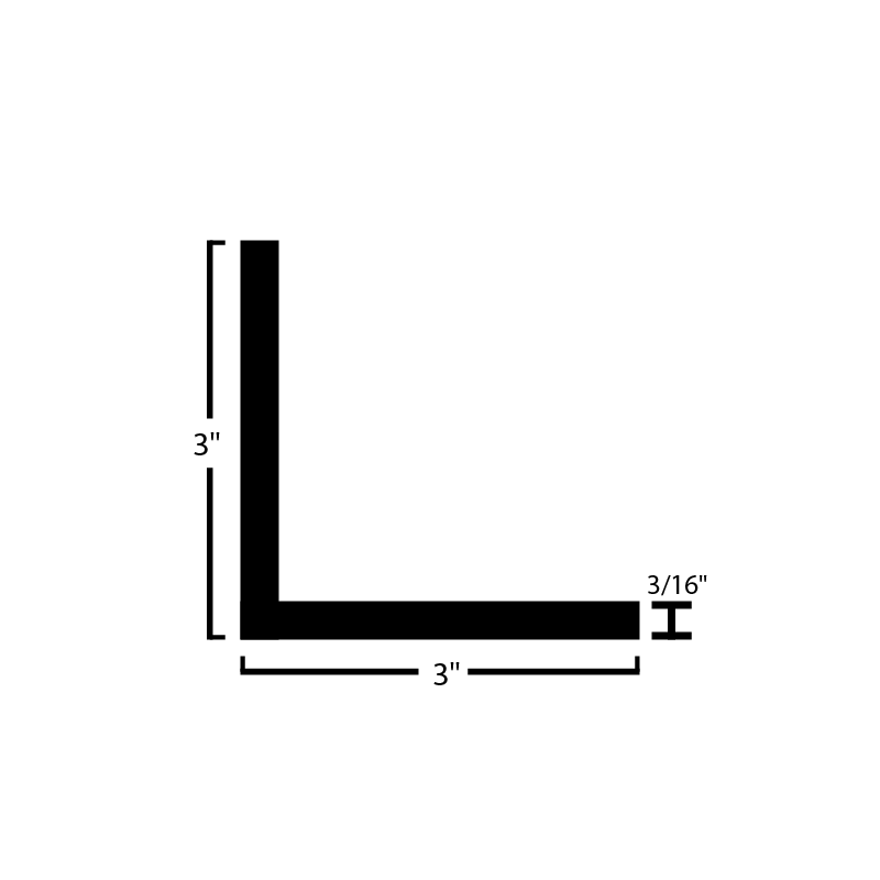 Black Steel Angle