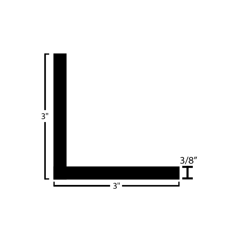 Black Steel Angle