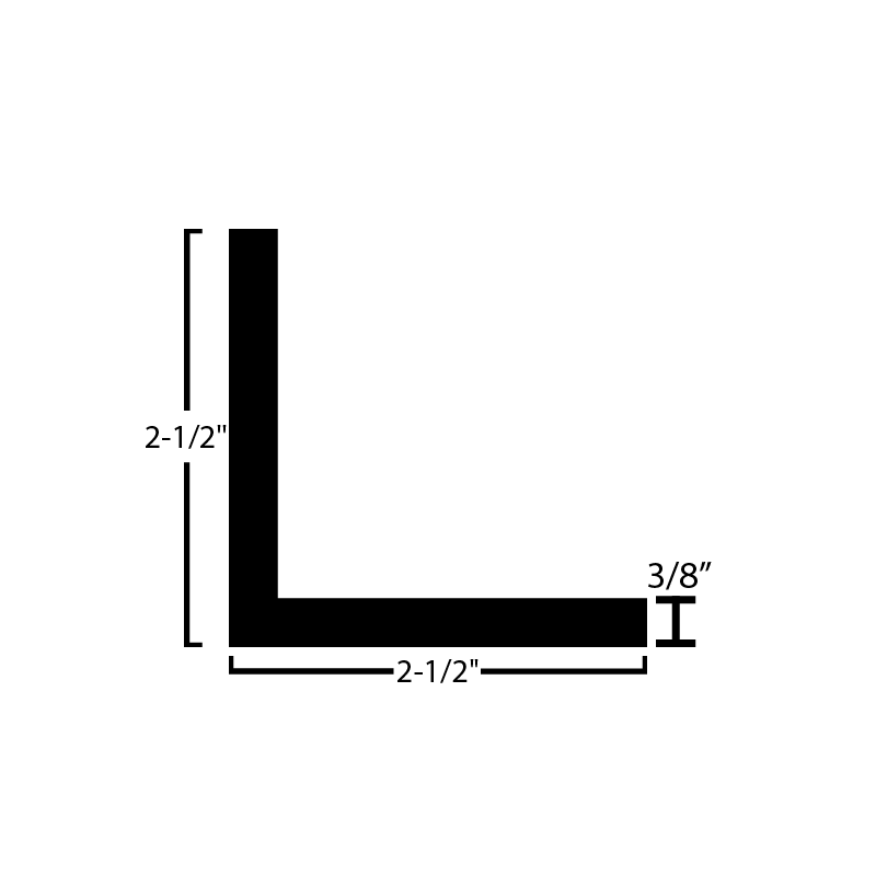 Black Steel Angle
