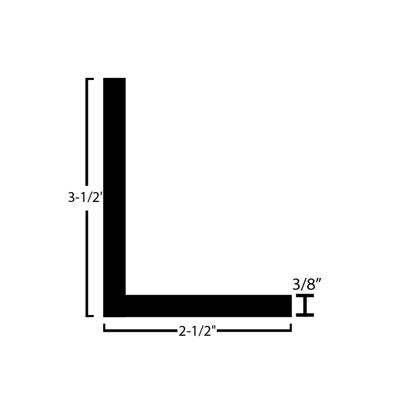 Black Steel Angle