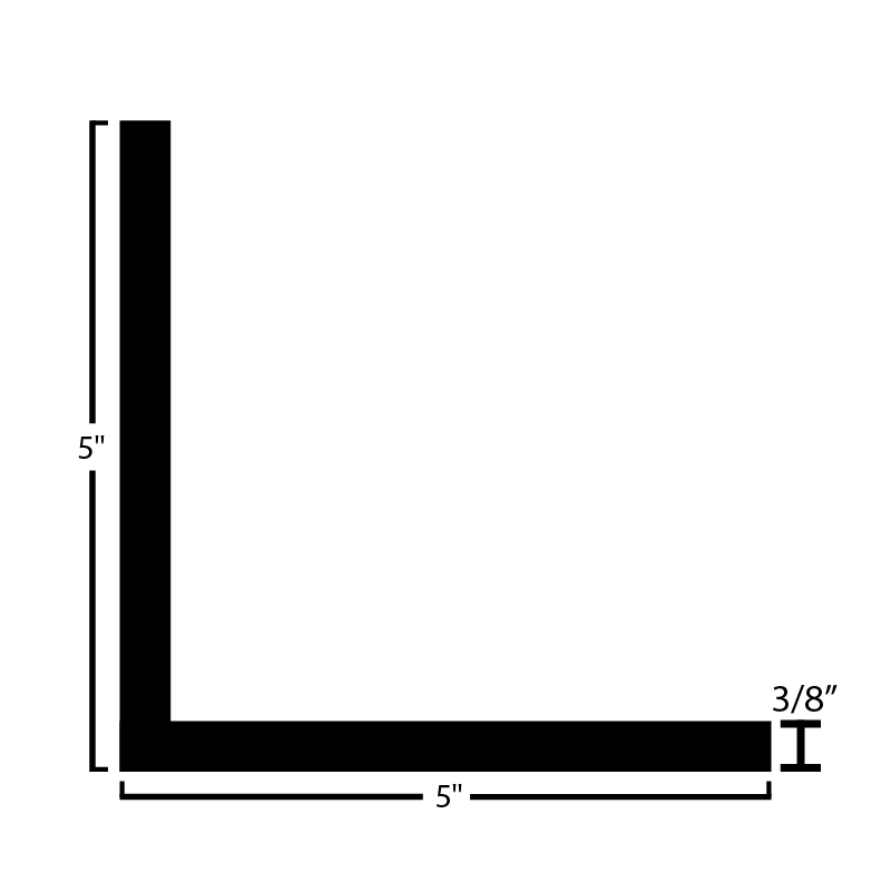 Black Steel Angle
