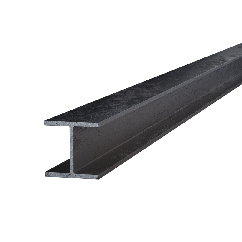 Black Steel Wide Flange Beam