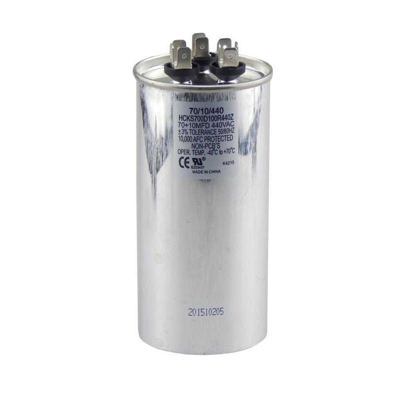 Round Dual Capacitor