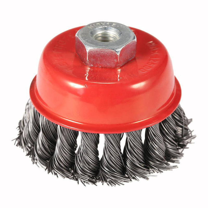 Brown Knotted Wire Cup Brush
