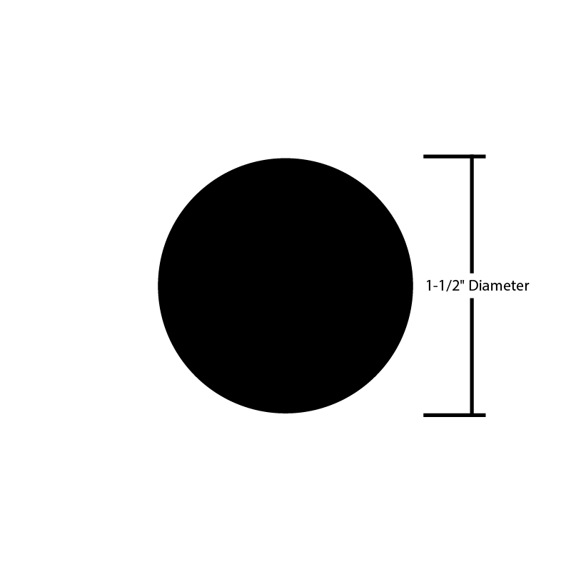 Black Steel Bar Round