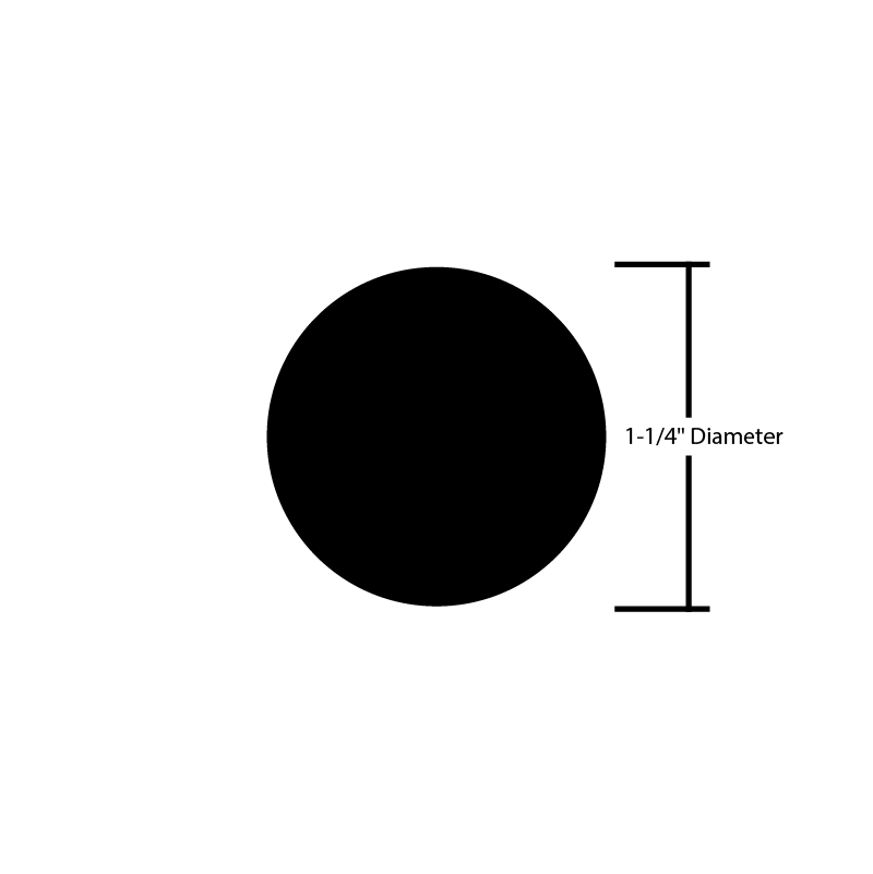 Black Steel Bar Round
