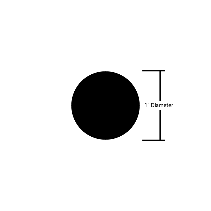 Black Steel Bar Round