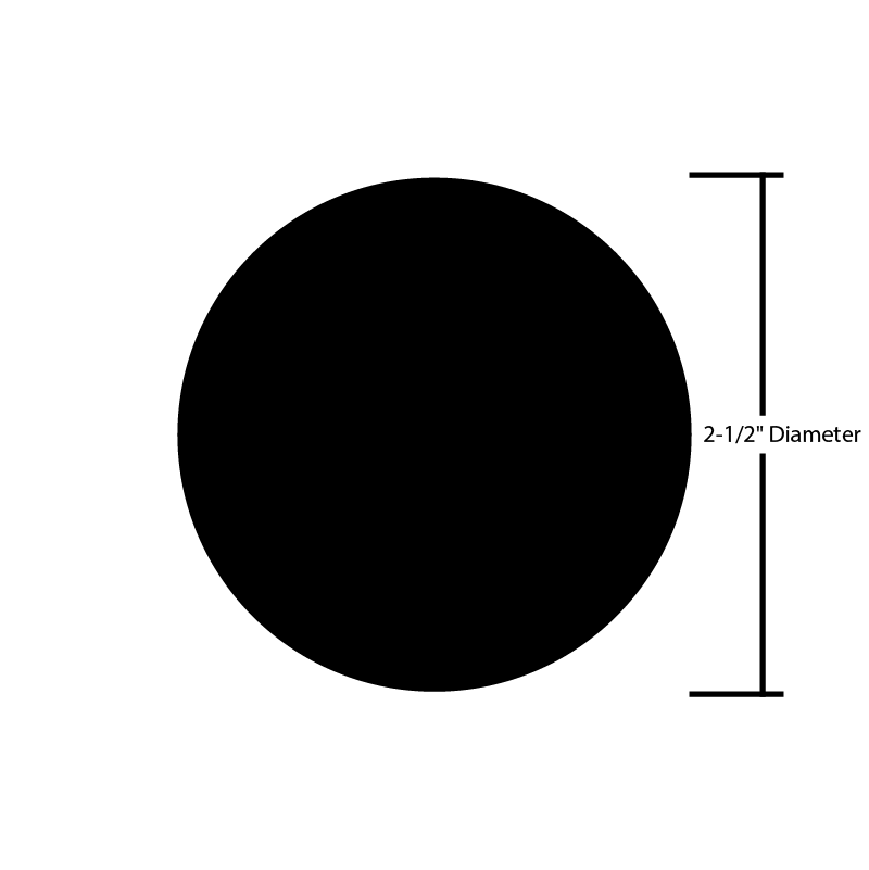 Black Steel Bar Round