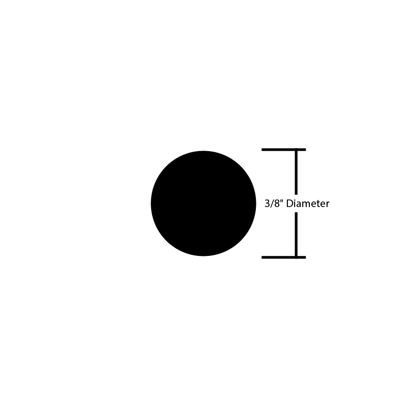 Black Steel Bar Round
