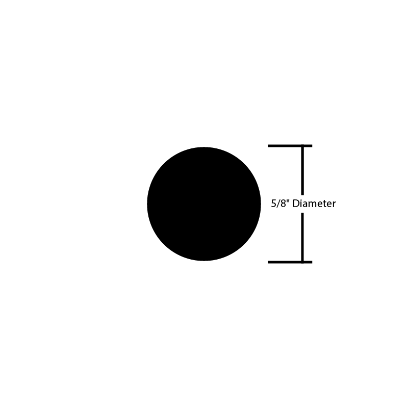 Black Steel Bar Round
