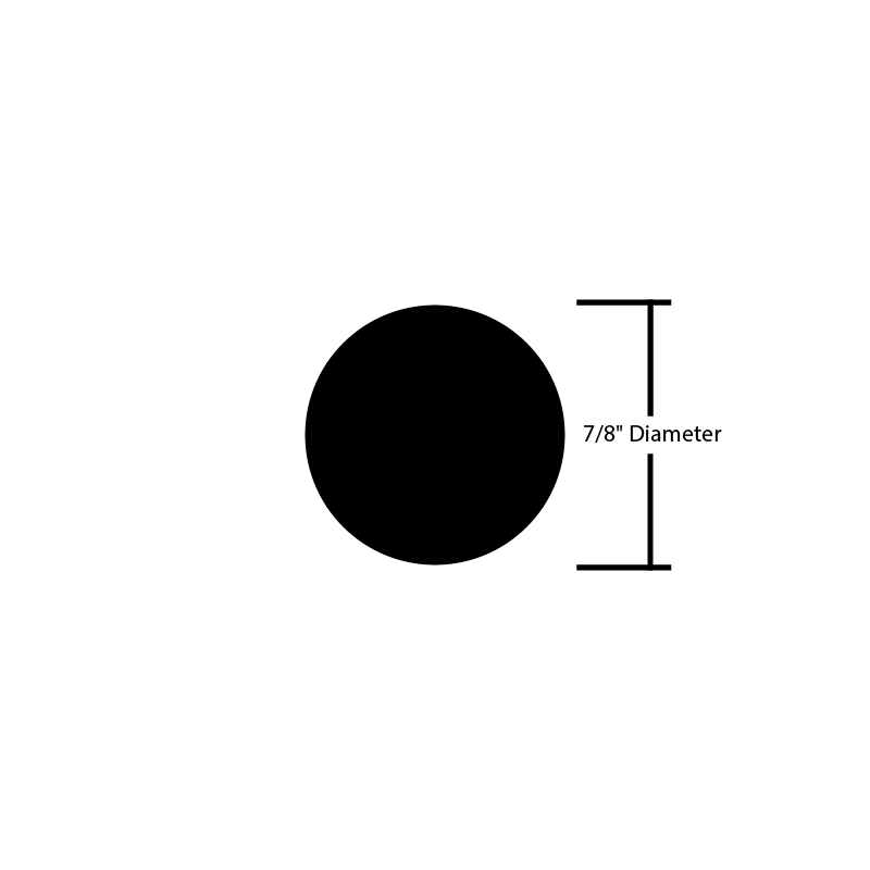 Black Steel Bar Round