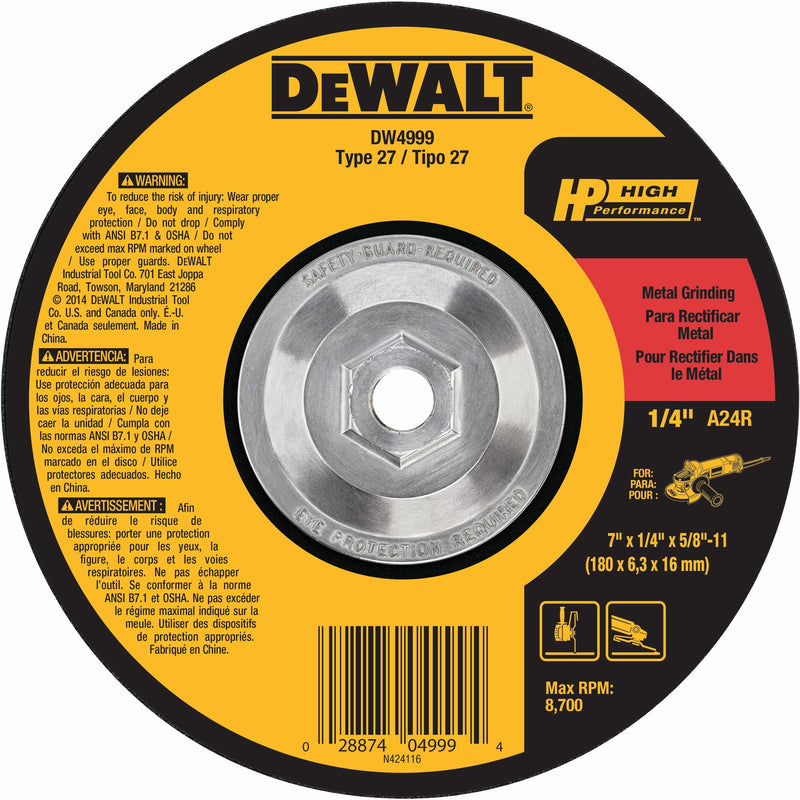 Dewalt Metal Grinding Disc