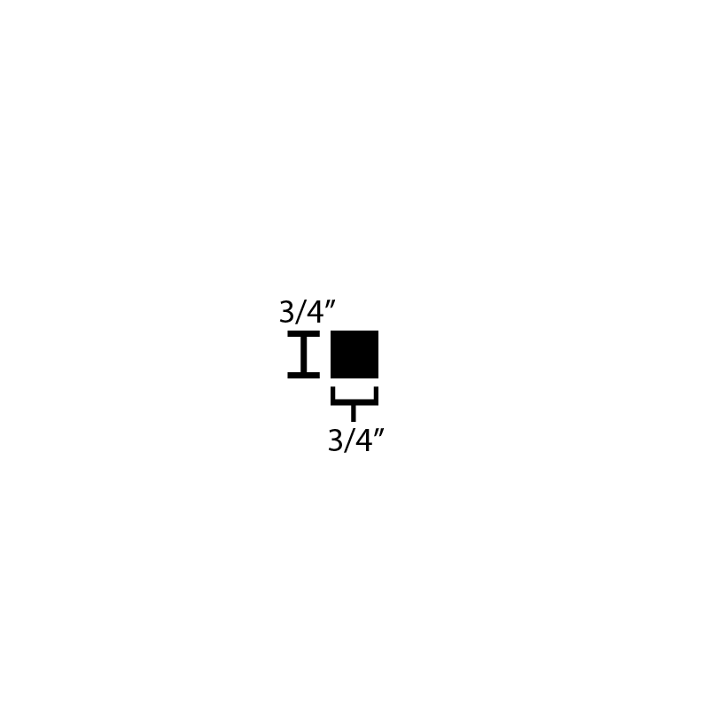 Black Steel Square Bar