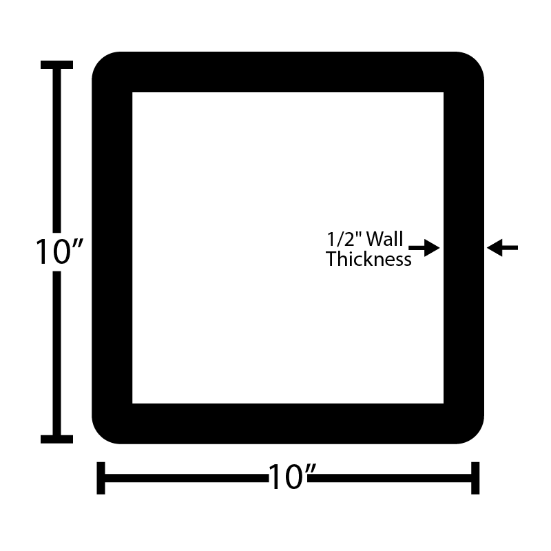 Black Steel Square Tube