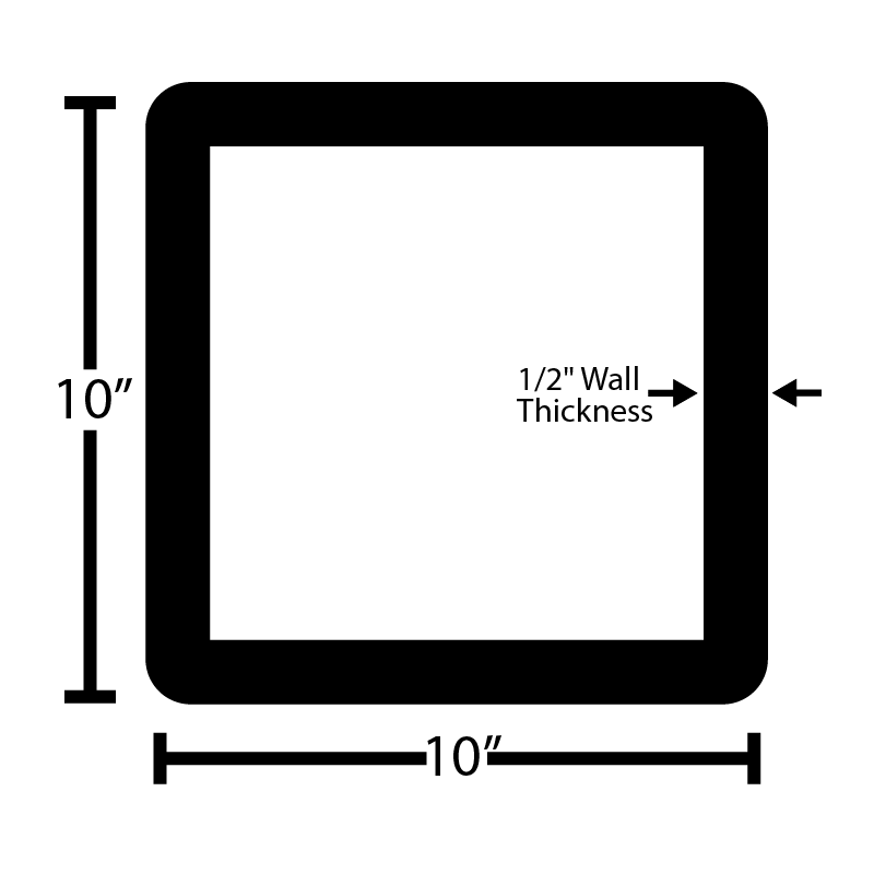 Black Steel Square Tube