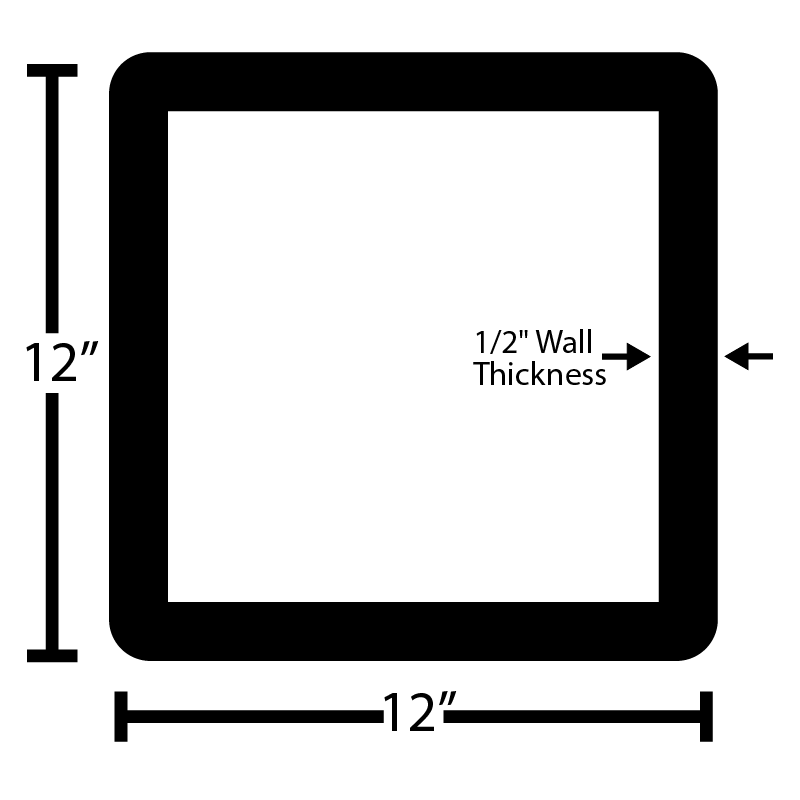 Black Steel Square Tube