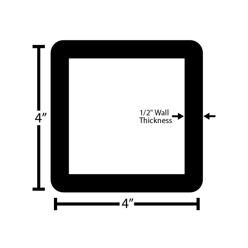Black Steel Square Tube