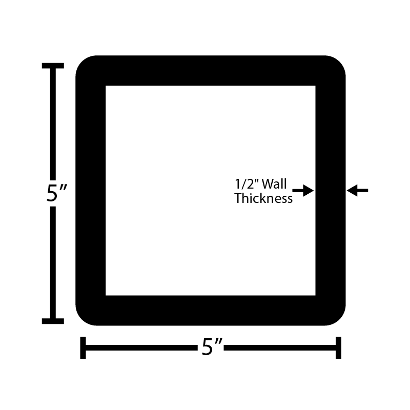 Black Steel Square Tube