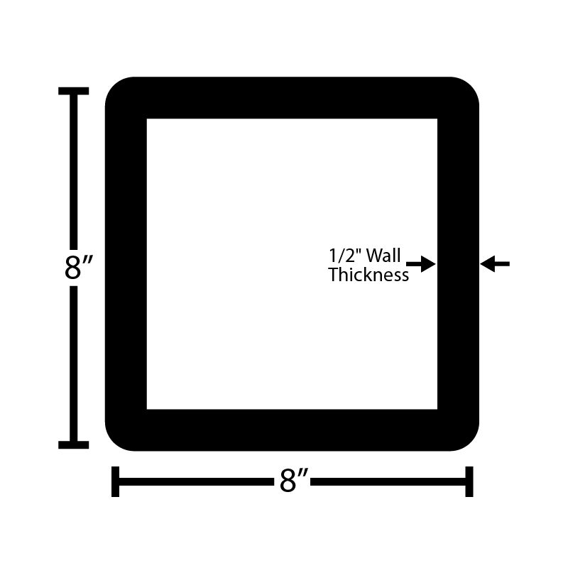 Black Steel Square Tube