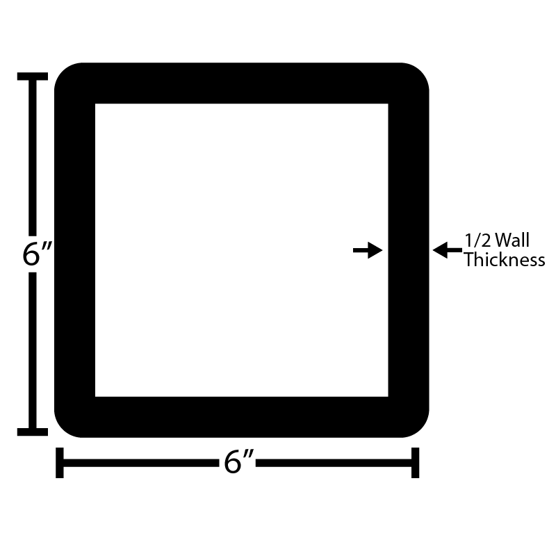 Black Steel Square Tube