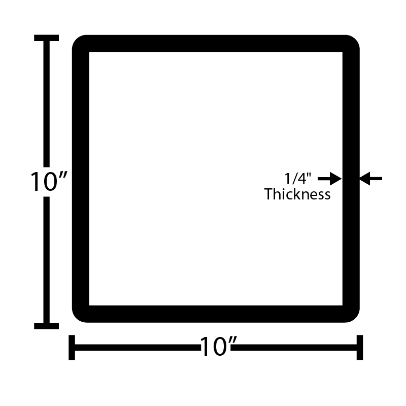 Black Steel Squared Tube