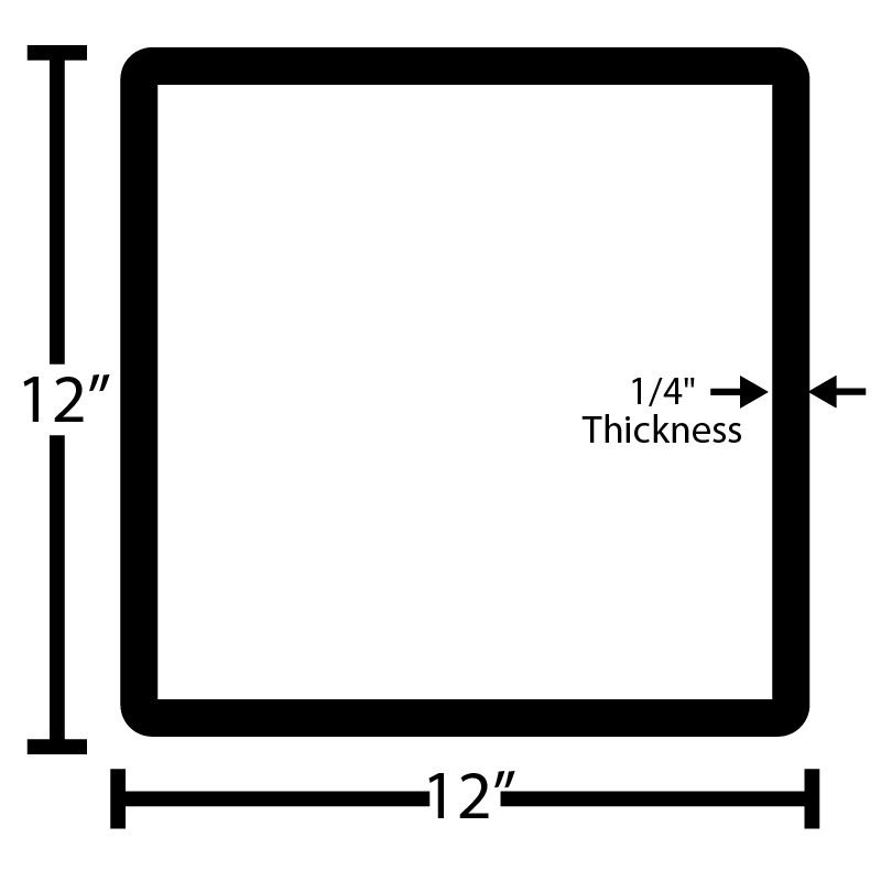 Black Steel Squared Tube