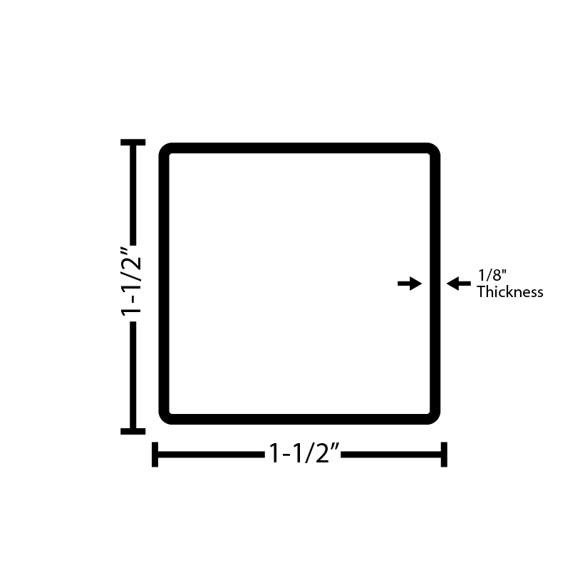Black Steel Square Tube