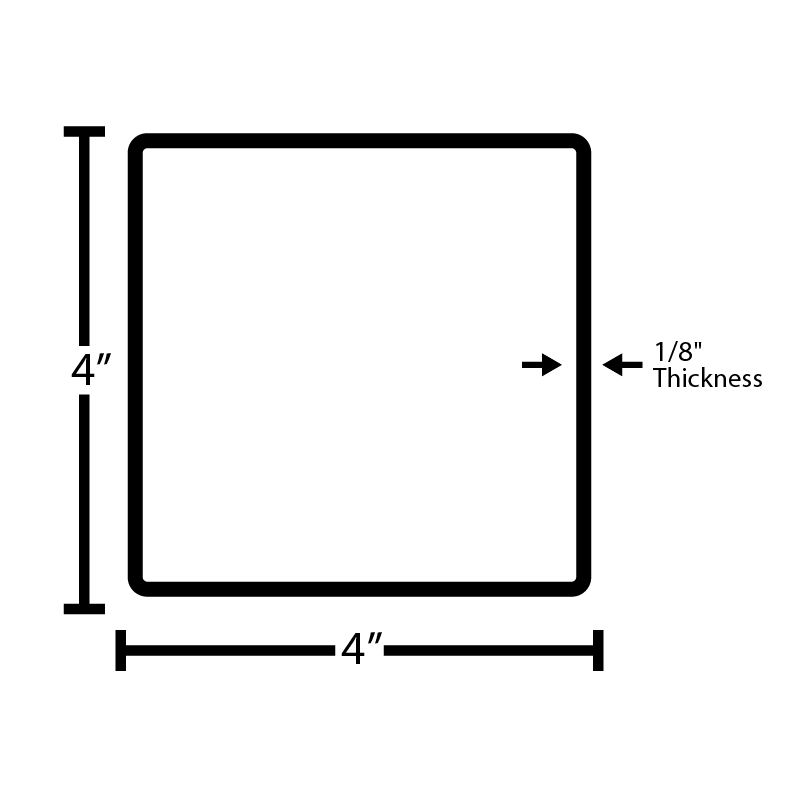 Aluminum Squared Tube