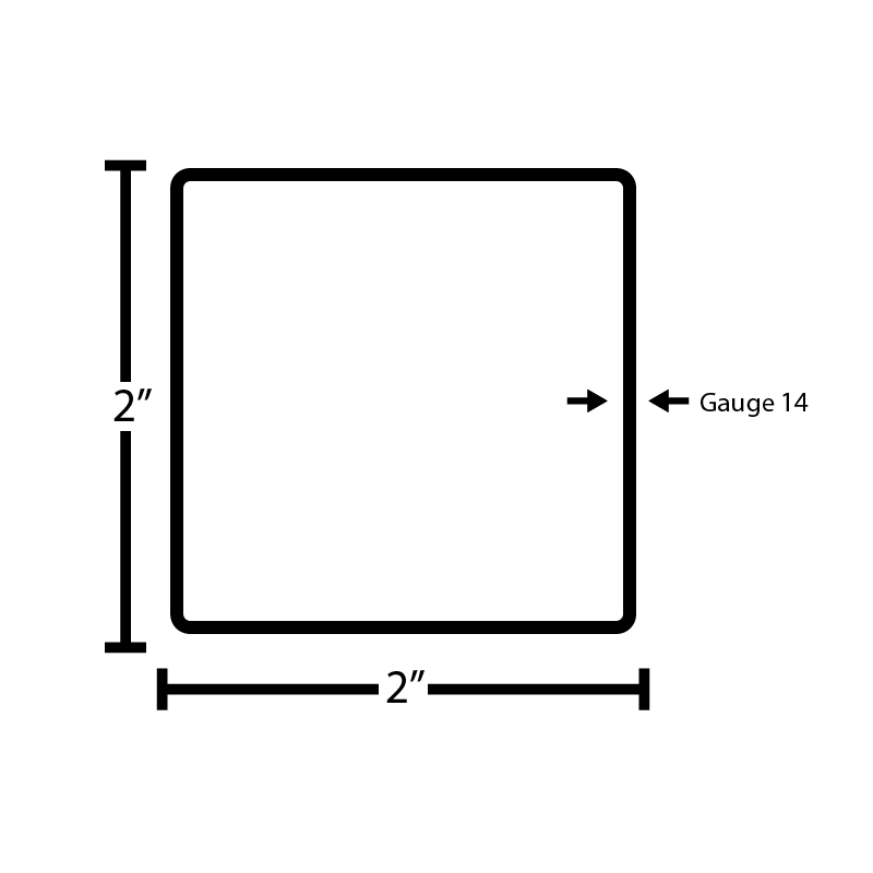Black Steel Square Tube