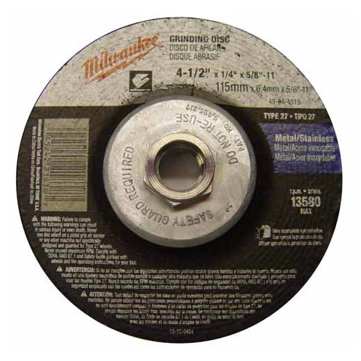 Milwaukee Grinding Wheel