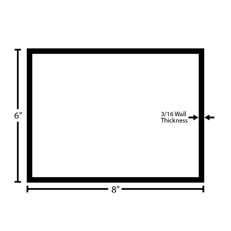 Black Steel Rectangular Tube