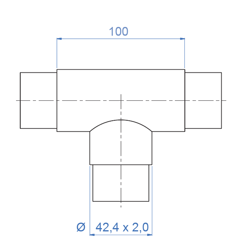 Inox® 3-Way Flush ''T''