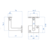 Inox® Cube System Wall Support