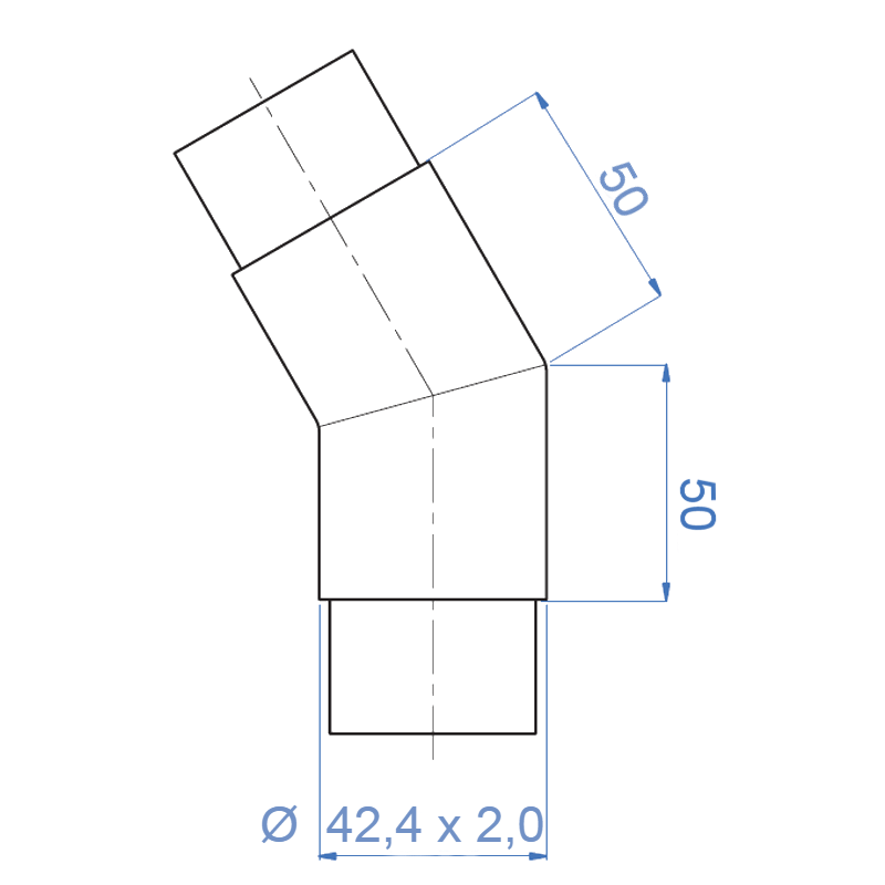 Inox® 45° Angle Elbow
