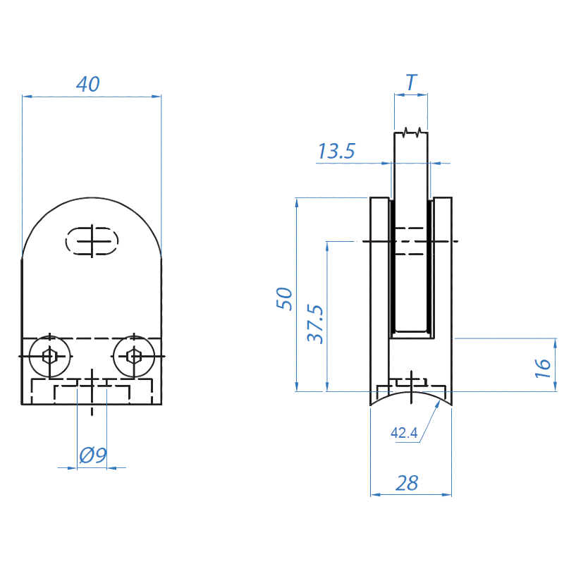 Inox Glass Holder