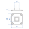 Inox® Cube System Flange