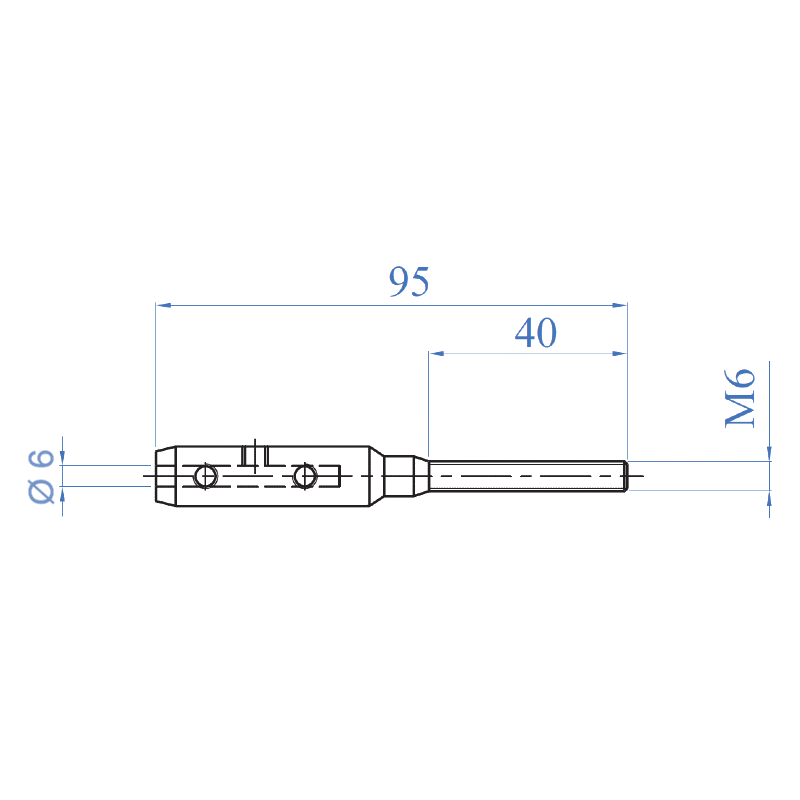 Inox® Rope Male End