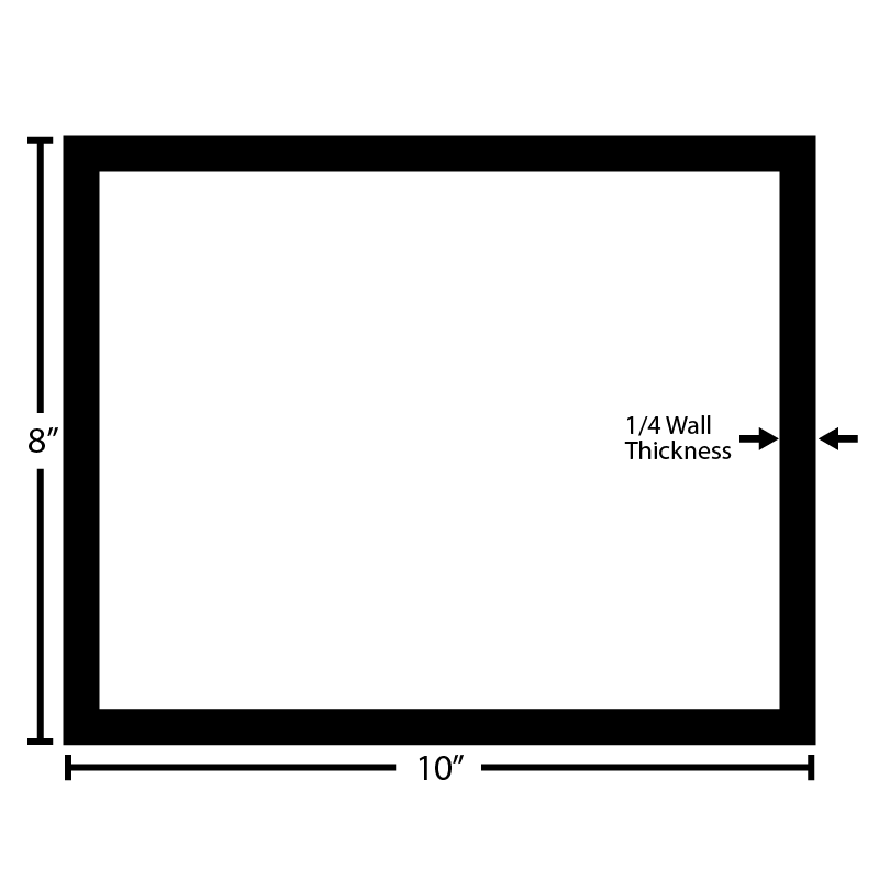 Black Steel Rectangular Tube