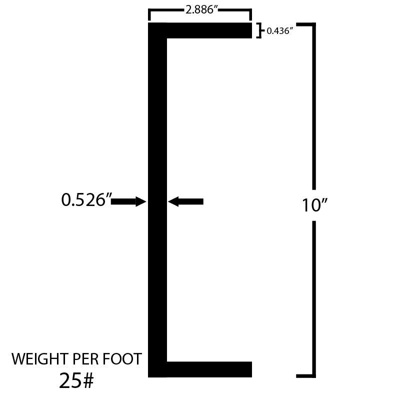 Black Steel C-Channel