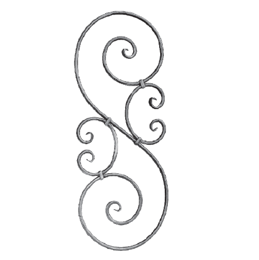 Forged Scroll Panel ART541/2